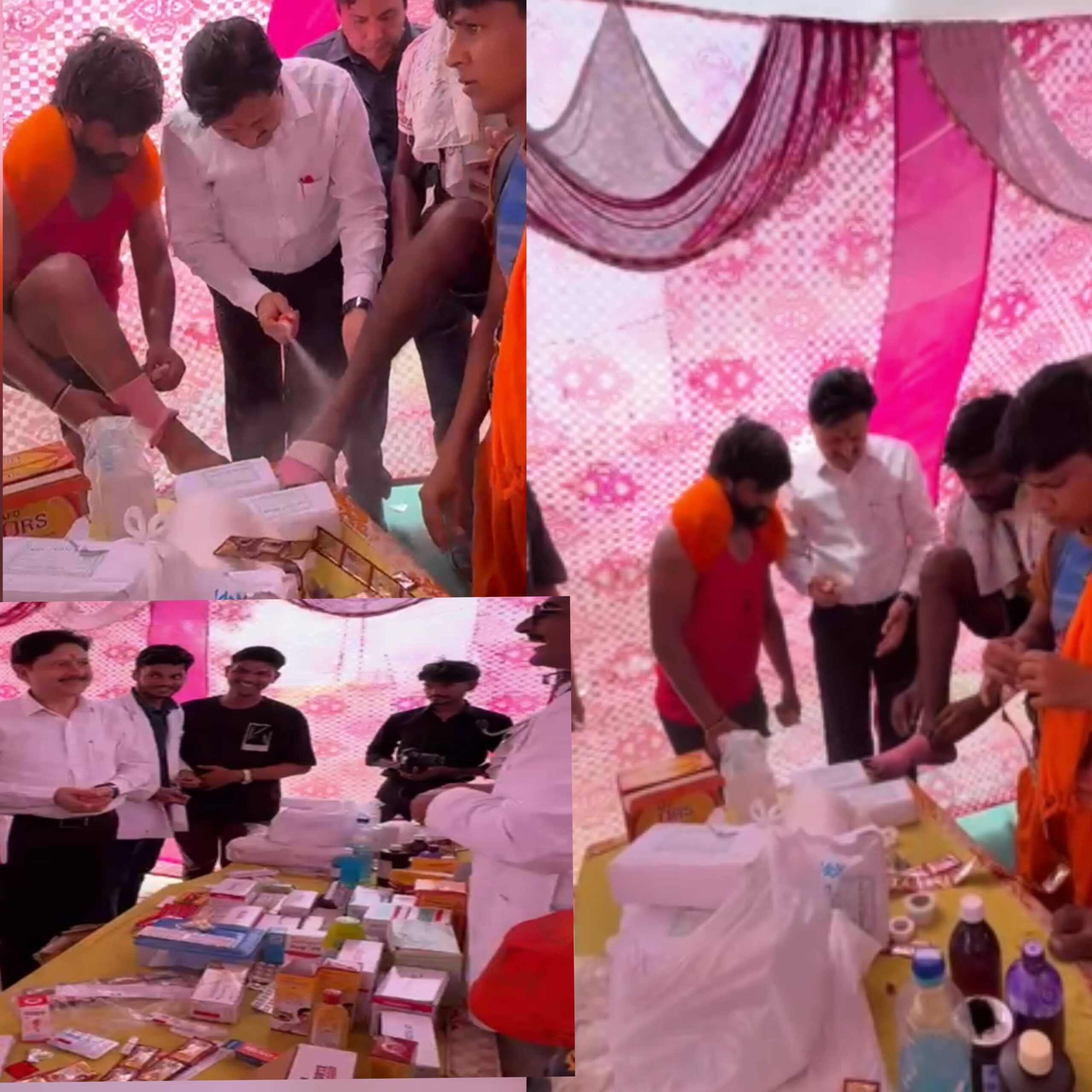 शिव भक्त कावड़ियों के लिए रिम्स स्प्लिट कैंपस एवं मदरहुड आयुर्वेदिक मेडिकल कॉलेज, रुड़की के संयुक्त सहयोग से एक निःशुल्क चिकित्सा शिविर का आयोजन किया गया।