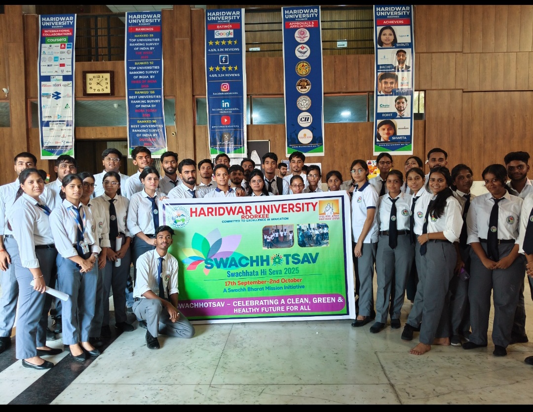 उन्नत भारत अभियान के अंतर्गत हरिद्वार विश्वविद्यालय में स्वच्छोत्सव 2025 कार्यक्रम का किया गया आयोजन